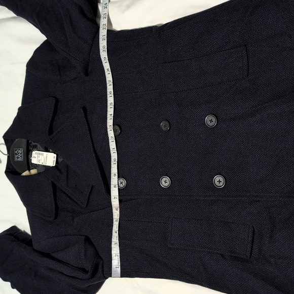 Jos. A. Bank Men's navy blue Peacoat. Medium size. - Picture 5 of 12